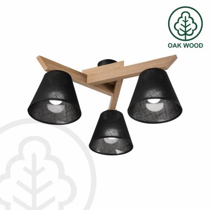 Brilagi - LED  Loftlampe ANTHONY 3xE14/40W/230V eg/sort