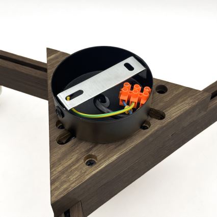Brilagi - LED Overflademonteret loftslampe ANTHONY 3xE14/40W/230V eg valnød/brun