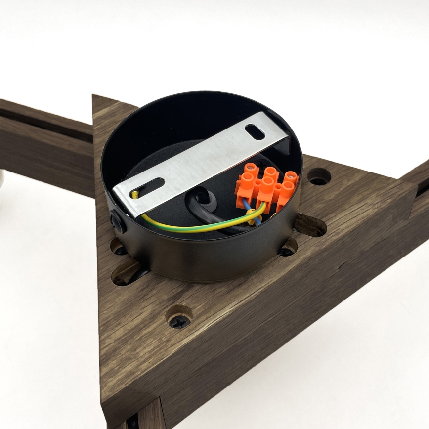 Brilagi - LED Overflademonteret loftslampe ANTHONY 3xE14/40W/230V eg valnød/brun