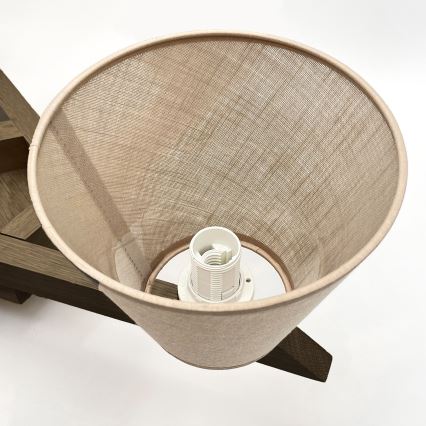 Brilagi - LED Overflademonteret loftslampe ANTHONY 5xE14/40W/230V eg valnød