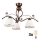 Brilagi - LED loftlampe ANTICO 3xE27/60W/230V bronzefarvet patina