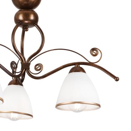 Brilagi - LED loftlampe ANTICO 3xE27/60W/230V bronzefarvet patina