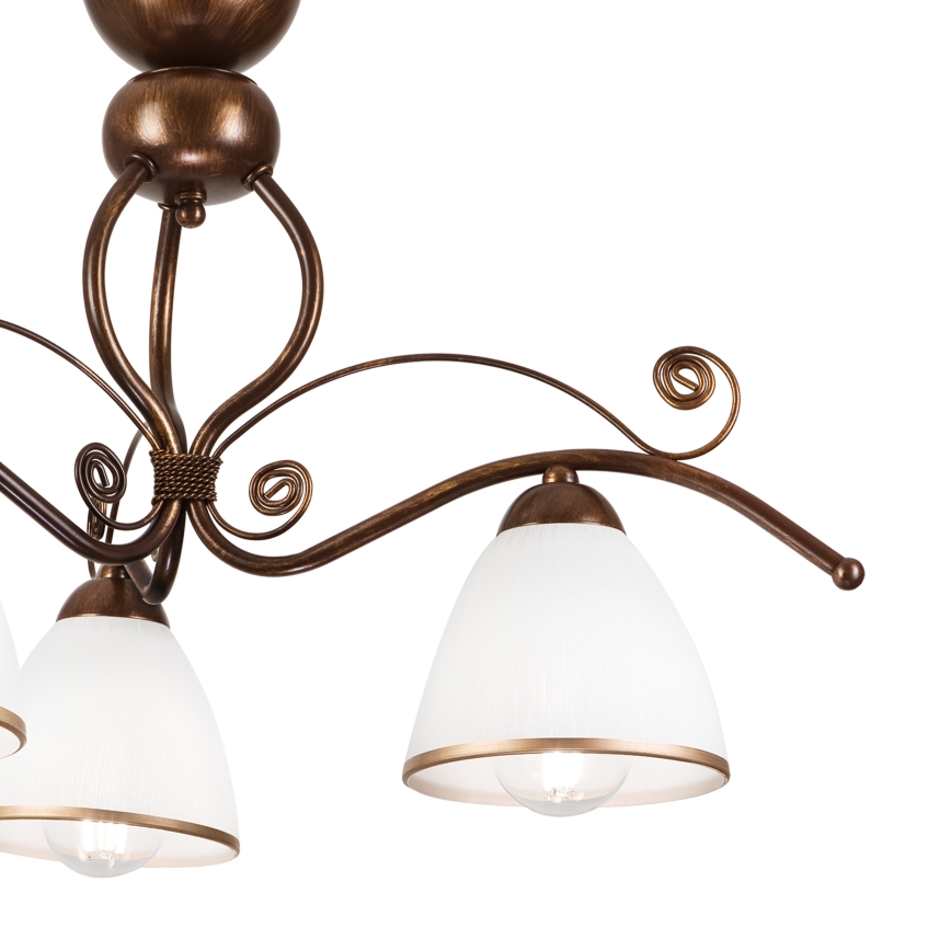 Brilagi - LED loftlampe ANTICO 3xE27/60W/230V bronzefarvet patina