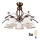Brilagi - LED loftlampe ANTICO 5xE27/60W/230V bronzefarvet patina