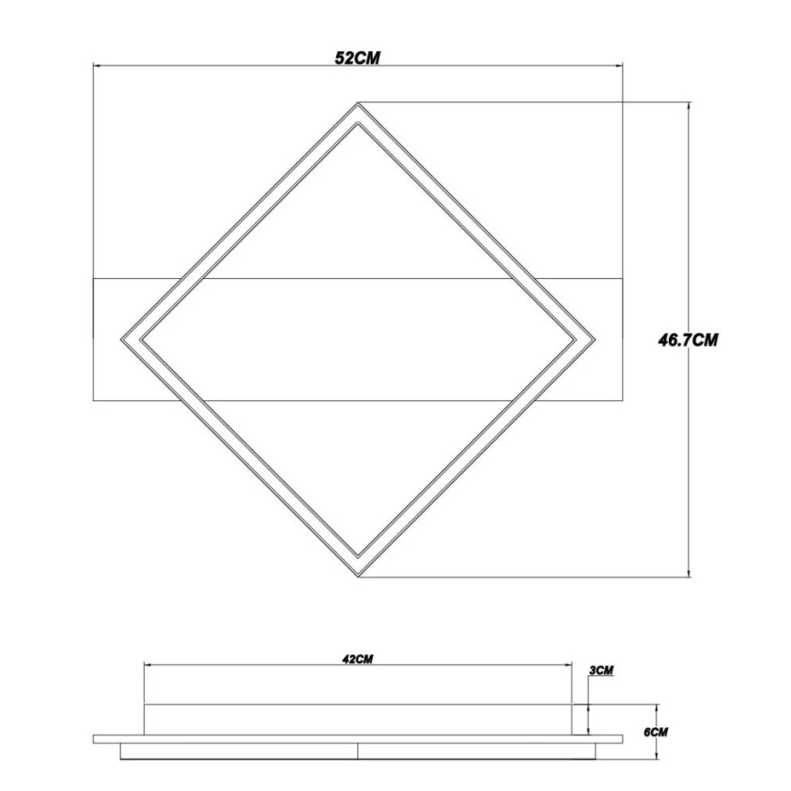 Brilagi - LED-loftlampe AXIS LED/18W/230V
