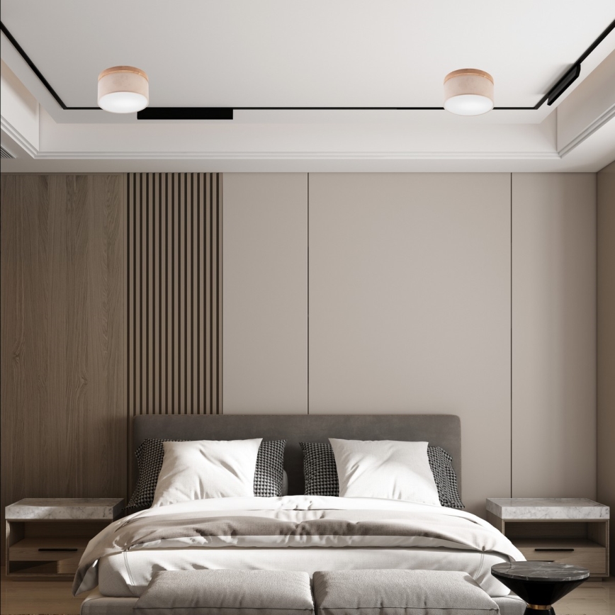 Brilagi - LED Loftlampe BELLADONNA 1xE27/15W/230V Ø 30 cm beige/eg