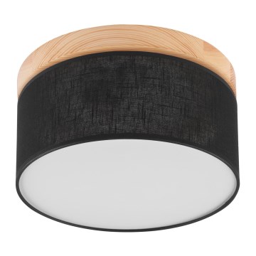 Brilagi - LED Loftlampe BELLADONNA 1xE27/15W/230V sort/fyrretræ