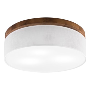 BRILAGI - LED-loftlampe BELLADONNA 3xE27/15W/230V Ø 50 cm hvid/eg-kirsebær