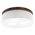 BRILAGI - LED loftlampe BELLADONNA 3xE27/15W/230V Ø 50 cm hvid/eg-valnød