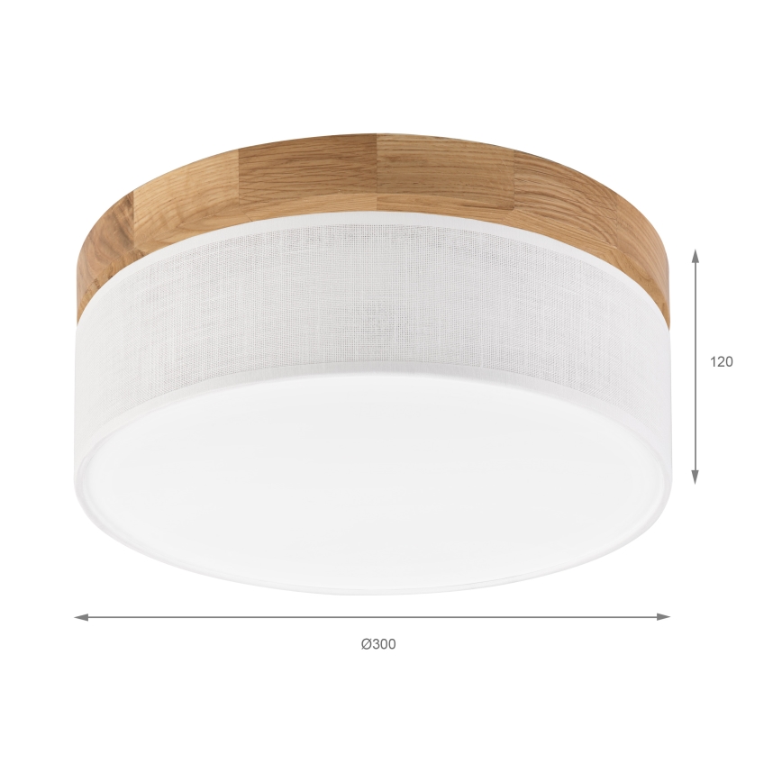 Brilagi - LED Loftlampe BELLADONNA LED/20W/230V Ø 30 cm hvid/eg