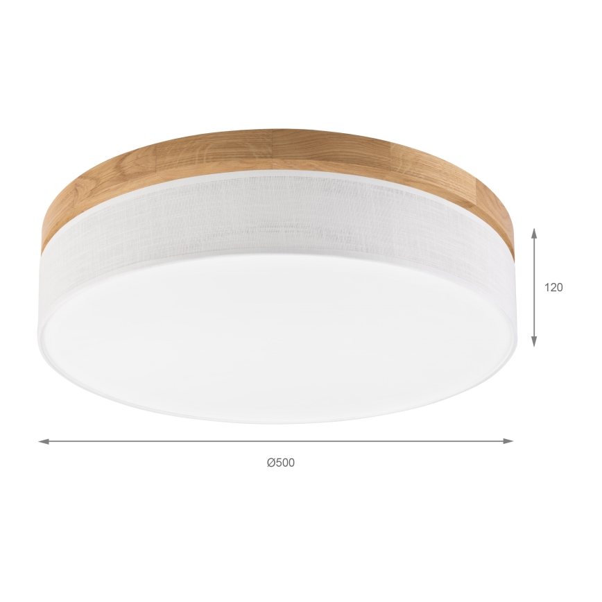 Brilagi - LED Loftlampe BELLADONNA LED/36W/230V Ø 50 cm hvid/eg