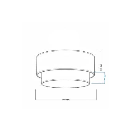 Brilagi - LED loftlampe BOHO ECO 1xE27/10W/230V Ø 40 cm beige/creme