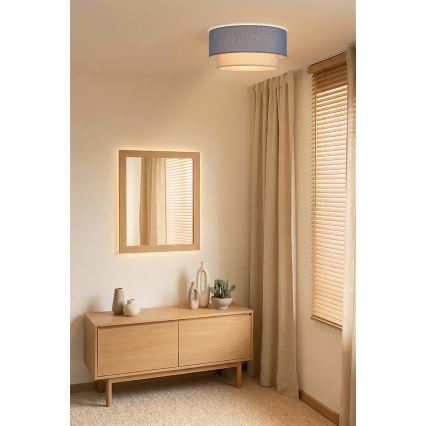 Brilagi - LED loftlampe BOHO ECO 1xE27/10W/230V Ø 40 cm blå/creme