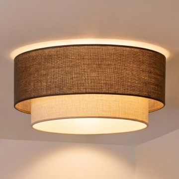 Brilagi - LED loftlampe BOHO ECO 1xE27/10W/230V Ø 40 cm brun/creme