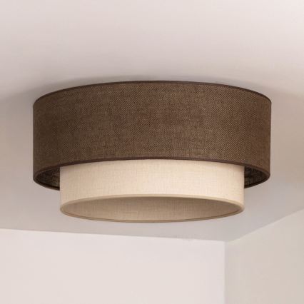 Brilagi - LED loftlampe BOHO ECO 1xE27/10W/230V Ø 40 cm brun/creme