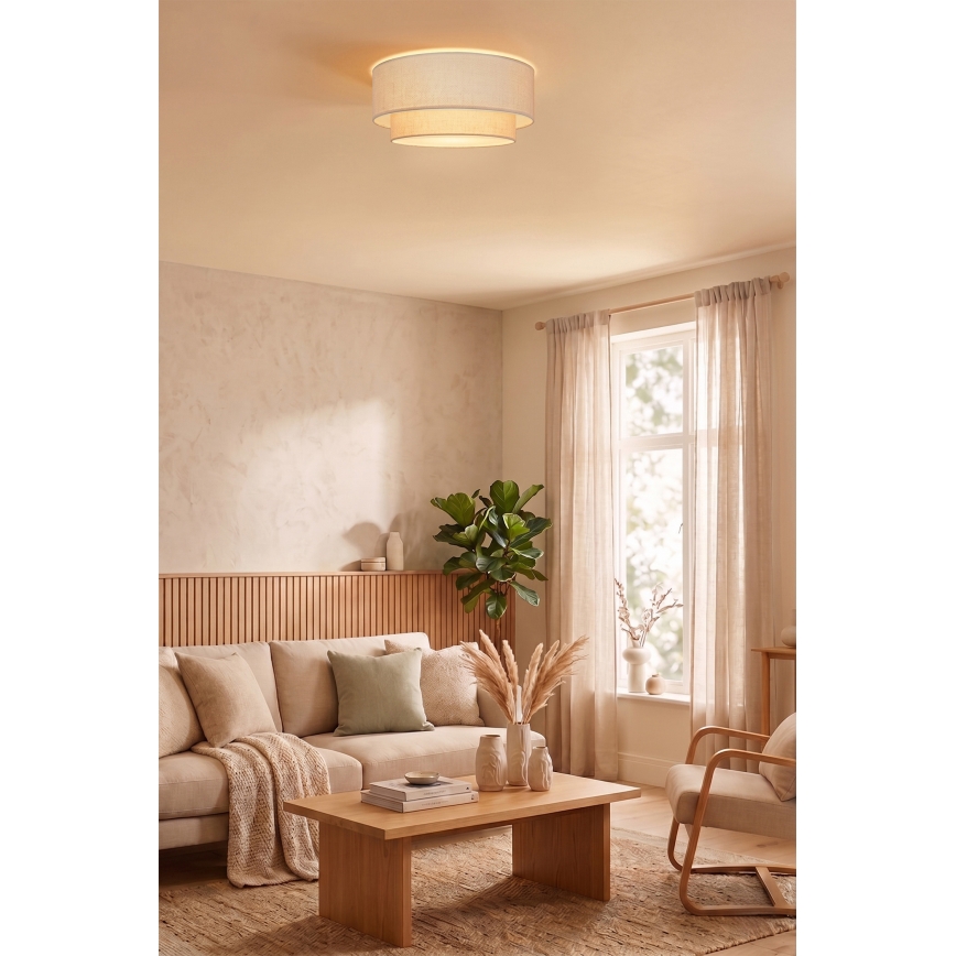 Brilagi - LED loftlampe BOHO ECO 1xE27/10W/230V Ø 40 cm cremefarvet