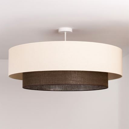 Brilagi - LED loftlampe BOHO-stil 3xE27/15W/230V Ø 80 cm creme/brun