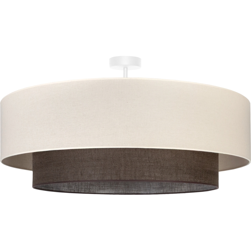 Brilagi - LED loftlampe BOHO-stil 3xE27/15W/230V Ø 80 cm creme/brun