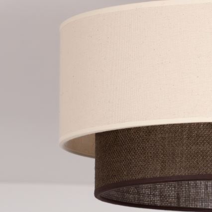 Brilagi - LED loftlampe BOHO STYLE 1xE27/15W/230V Ø 40 cm cremefarvet/brun