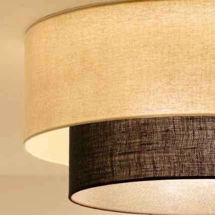 Brilagi - LED-loftlampe BOHO STYLE 3xE27/15W/230V Ø 60 cm creme/brun