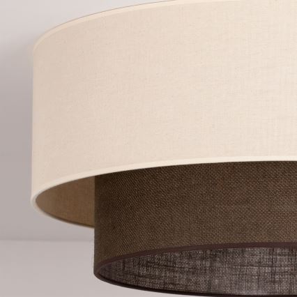 Brilagi - LED-loftlampe BOHO STYLE 3xE27/15W/230V Ø 60 cm creme/brun