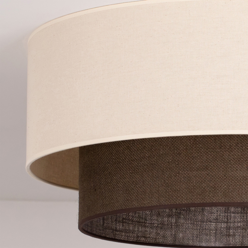 Brilagi - LED-loftlampe BOHO STYLE 3xE27/15W/230V Ø 60 cm creme/brun