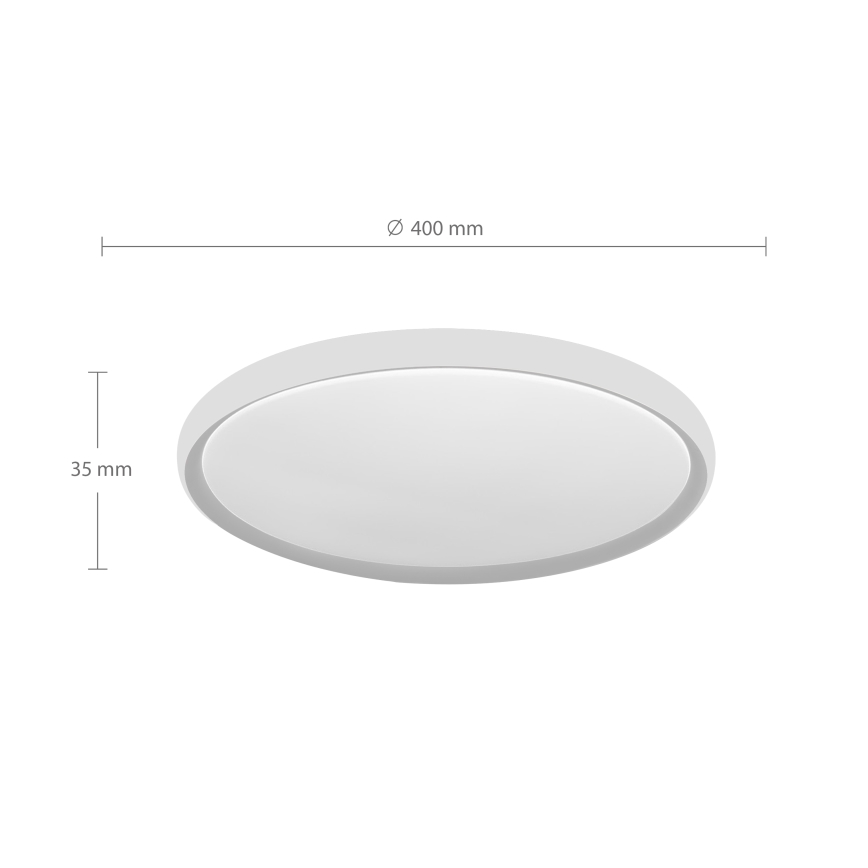 Brilagi - LED loftlampe CARLOS LED/24W/230V Ø 40 cm hvid