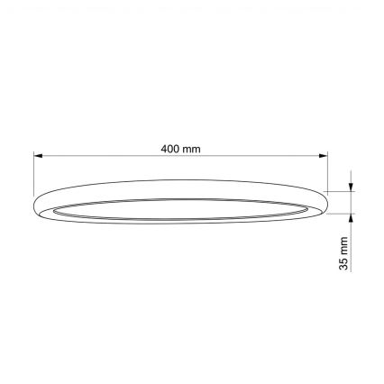 Brilagi - LED-loftlampe CARLOS LED/24W/230V Ø 40 cm hvid