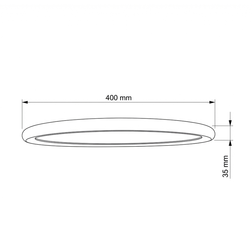 Brilagi - LED-loftlampe CARLOS LED/24W/230V Ø 40 cm hvid