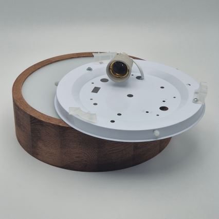 Brilagi - LED-loftlampe CARVALHO 1xE27/15W/230V eg/kirsebær Ø 27 cm