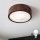Brilagi - LED-loftlampe CARVALHO 1xE27/15W/230V i eg/valnød, Ø 27 cm