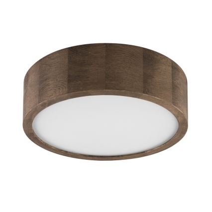 Brilagi - LED-loftlampe CARVALHO 1xE27/15W/230V i eg/valnød, Ø 27 cm