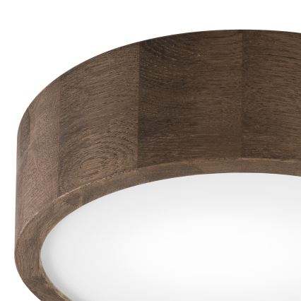 Brilagi - LED-loftlampe CARVALHO 1xE27/15W/230V i eg/valnød, Ø 27 cm