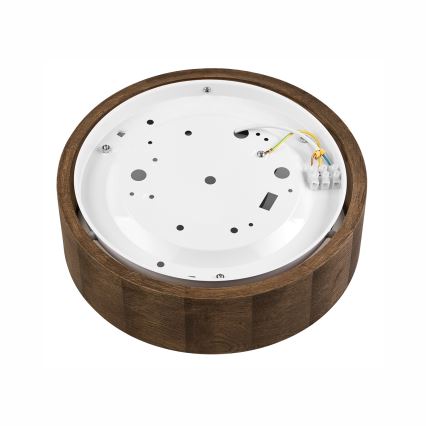Brilagi - LED-loftlampe CARVALHO 1xE27/15W/230V i eg/valnød, Ø 27 cm