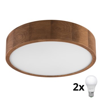 Brilagi - LED loftlampe CARVALHO 2xE27/60W/230V eg kirsebær diameter 37 cm