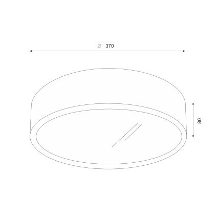 Brilagi - LED loftlampe CARVALHO 2xE27/60W/230V eg kirsebær diameter 37 cm
