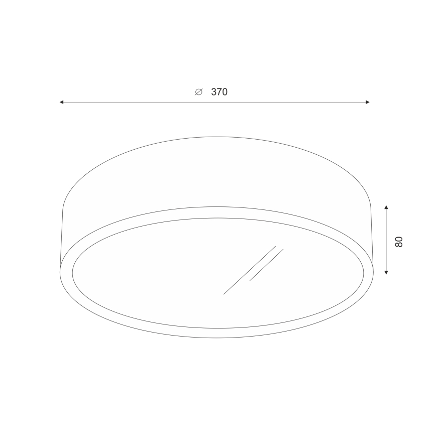 Brilagi - LED loftlampe CARVALHO 2xE27/60W/230V eg kirsebær diameter 37 cm