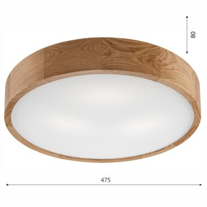 Brilagi - LED-loftlampe CARVALHO 3xE27/15W/230V eg Ø 47,5 cm