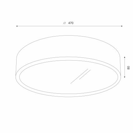 Brilagi - LED loftlampe CARVALHO 3xE27/60W/230V eg kirsebær diameter 47 cm