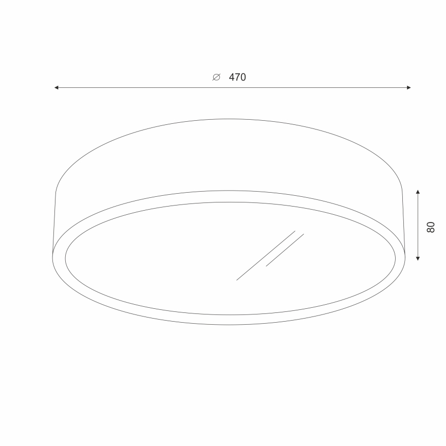 Brilagi - LED loftlampe CARVALHO 3xE27/60W/230V eg kirsebær diameter 47 cm