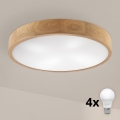 Brilagi - LED Loftlampe CARVALHO 4xE27/60W/230V eg 57,5 cm