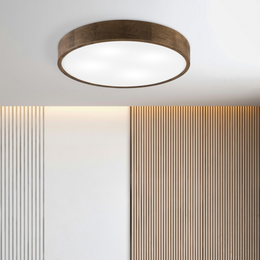 Brilagi - LED Loftlampe CARVALHO 4xE27/60W/230V valnød ø 57,5 cm