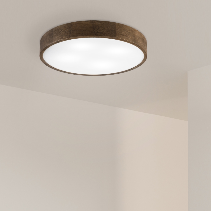 Brilagi - LED Loftlampe CARVALHO 4xE27/60W/230V valnød ø 57,5 cm