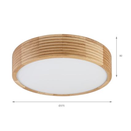 Brilagi - LED loftlampe CARVALHO MODERN 2xE27/60W/230V Ø 37,5 cm eg