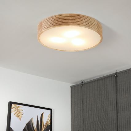 Brilagi - LED loftlampe CARVALHO MODERN 3xE27/60W/230V Ø 47,5 cm eg