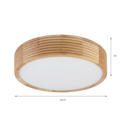 Brilagi - LED loftlampe CARVALHO MODERN 3xE27/60W/230V Ø 47,5 cm eg
