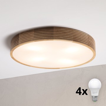 Brilagi - LED loftlampe CARVALHO MODERN 4xE27/60W/230V eg Ø 57,5 cm