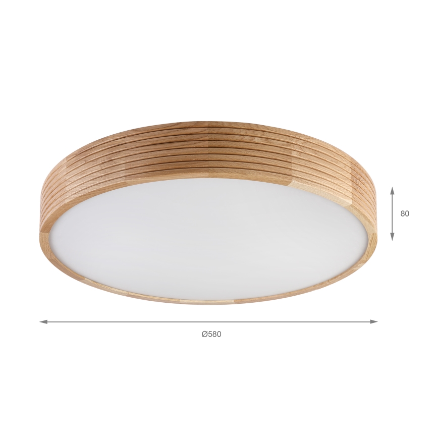 Brilagi - LED loftlampe CARVALHO MODERN 4xE27/60W/230V eg Ø 57,5 cm