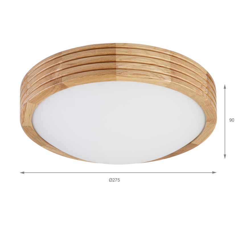 Brilagi - LED-loftlampe CARVALHO MODERN SLIM 1xE27/60W/230V Ø 27,5 cm eg