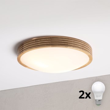 Brilagi - LED loftlampe CARVALHO MODERN SLIM 2xE27/60W/230V Ø 37,5 cm eg